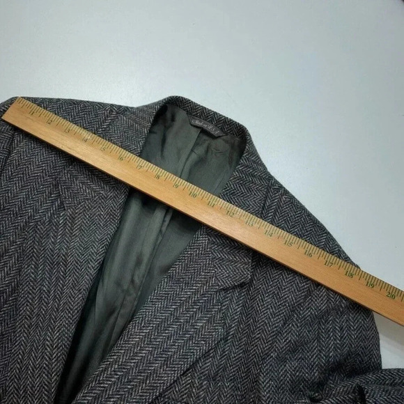 Vintage Levi's menswear wool Blazer Mens 42 gray 2801 - Picture 10 of 11